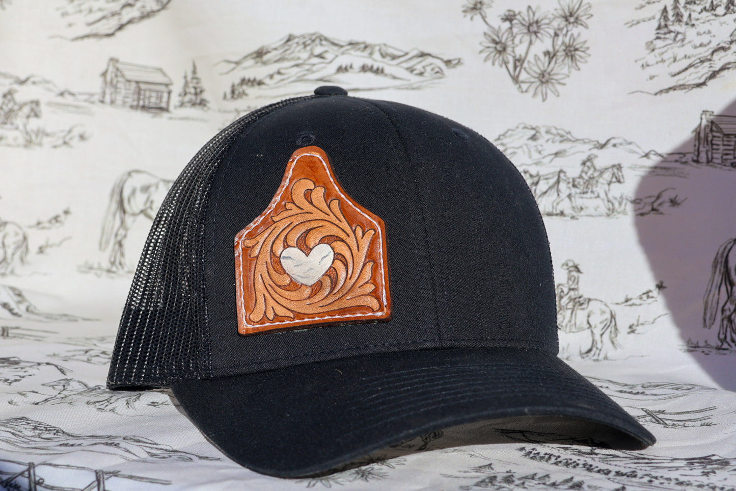 Howlite Cow Tag Hat