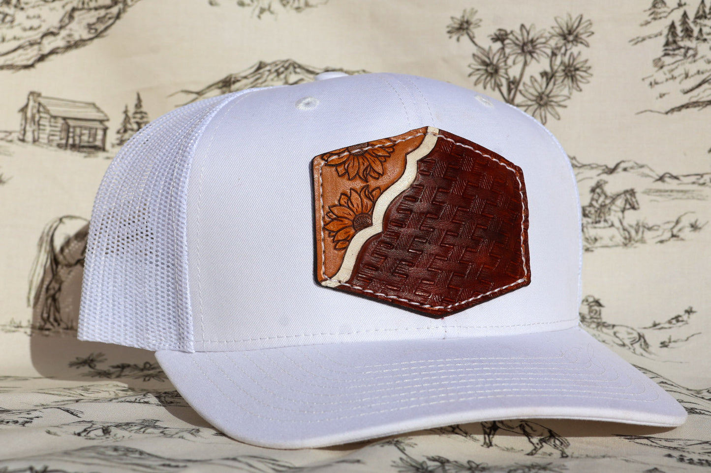 Sunflower Basket Weave Hat