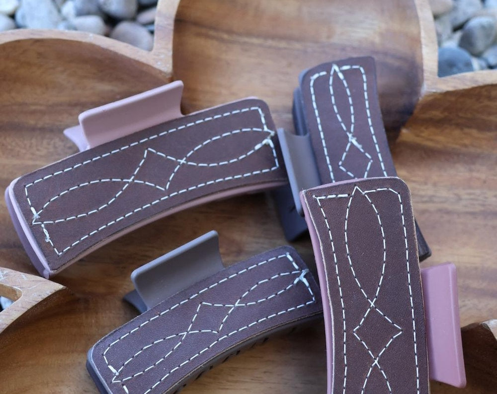 Boot Stitch Claw Clip