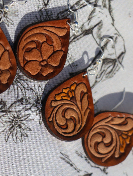 Tooled Earrings