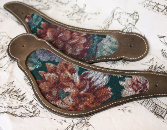 Floral Spur Straps (Ash Brown)