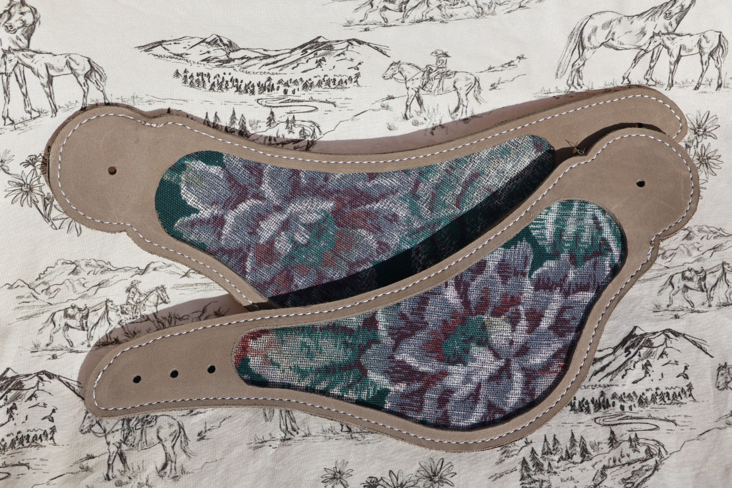 Floral Spur Straps Slate Grey