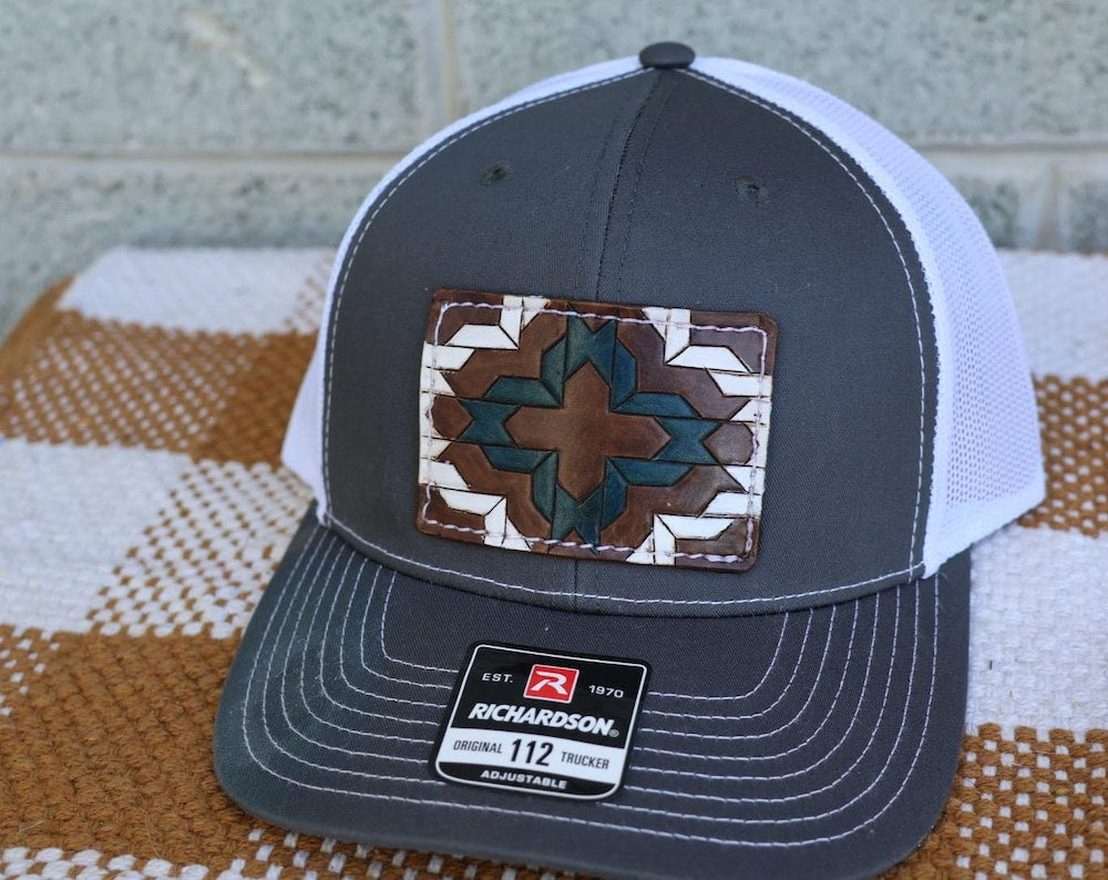 Aztec Barn Quilt 112 Hat